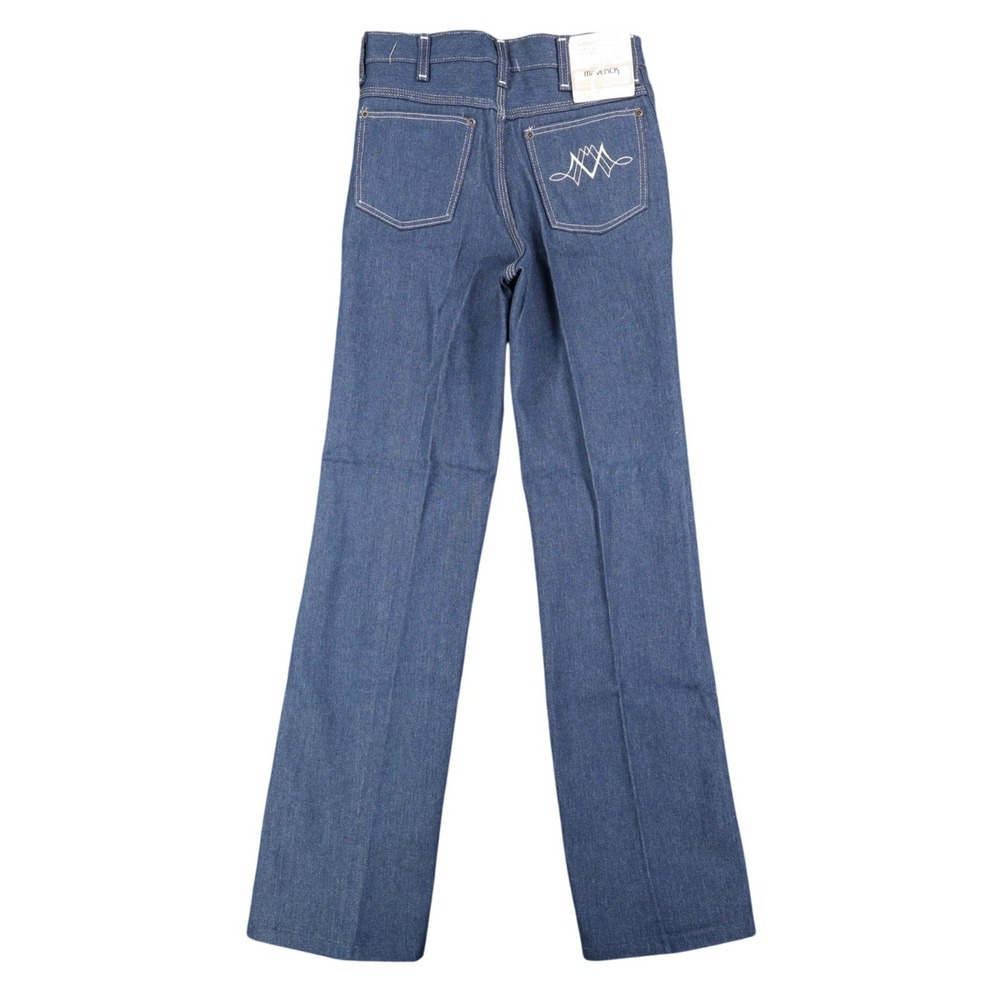 Maverick Straight Leg Jeans Boys 14 Regular Vintage 70s Blue Deadstock USA Made